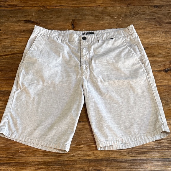Hurley Other - Hurley Light Gray Flat Front Men's Shorts, Nike dri fit
